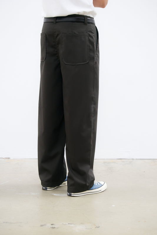“Jakarta” pants in Calista Drill kombu green