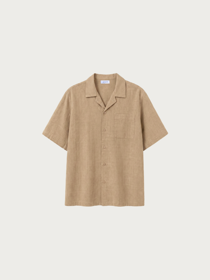 Almond "Canggu" Linen Shirt