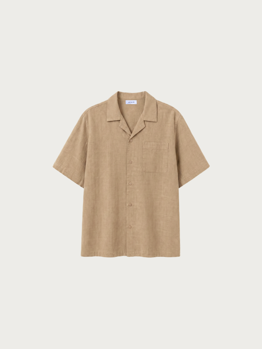 Almond "Canggu" Linen Shirt