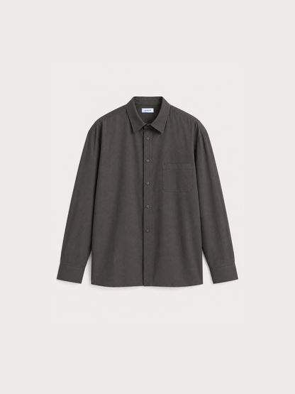 “Jakarta” shirt in Calista Drill kombu green