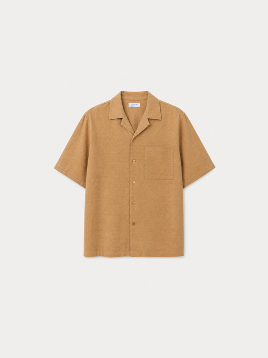 "Canggu" Toffee Linen Shirt 7