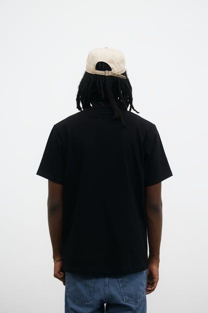 Cotton T-shirt "Last Call For" Black