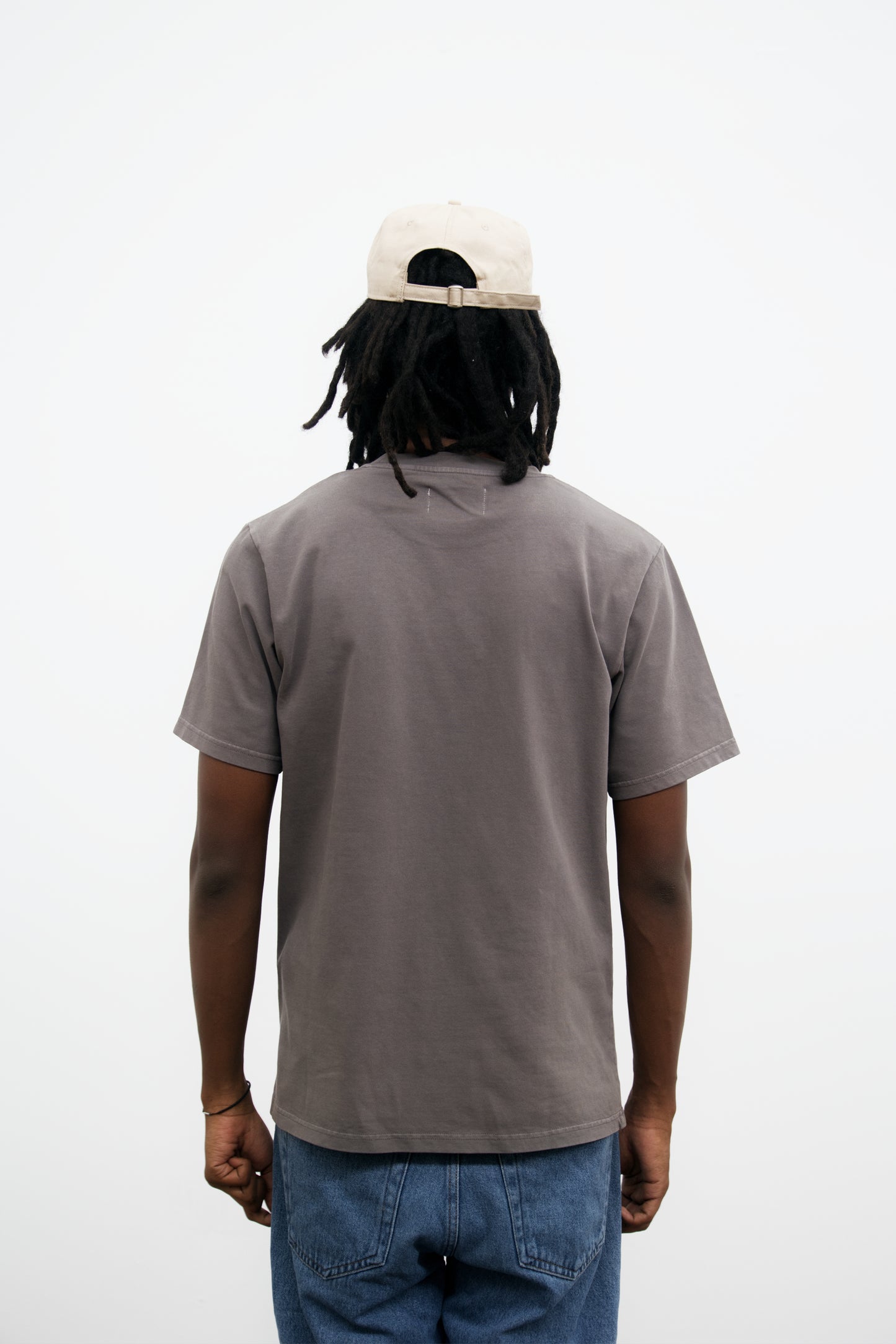 Cotton T-shirt "Last Call For" Cool Gray