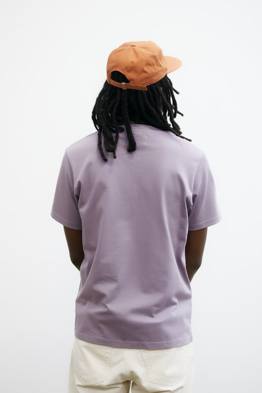 Cotton T-shirt "Last Call For" Lavender
