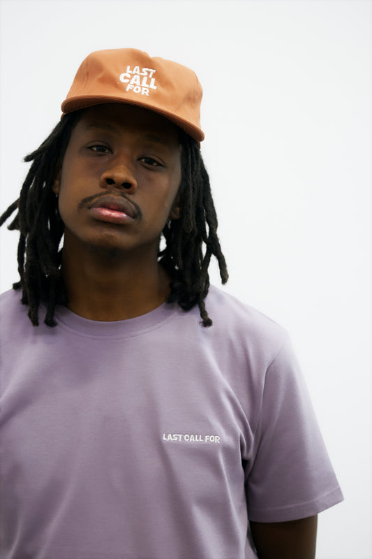 Cotton T-shirt "Last Call For" Lavender