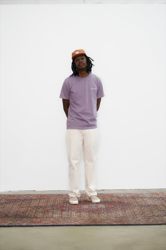 Cotton T-shirt "Last Call For" Lavender