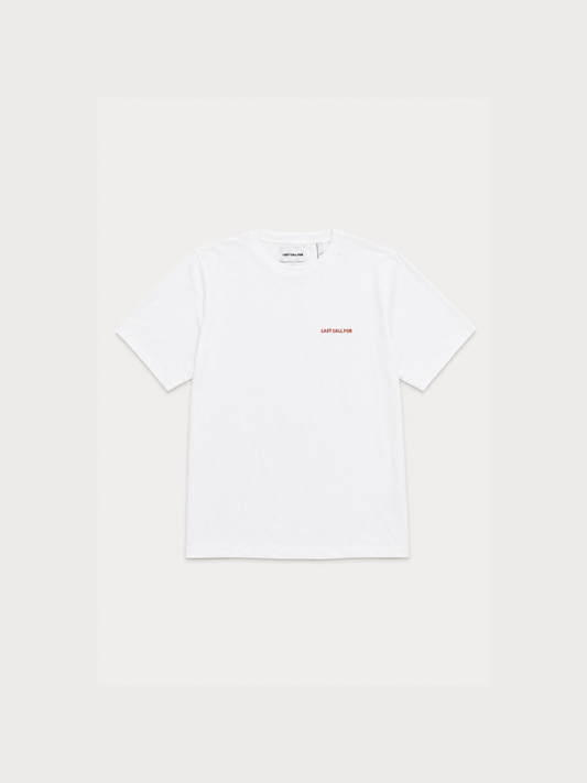 Le Tee-shirt en Coton "Last Call For" White