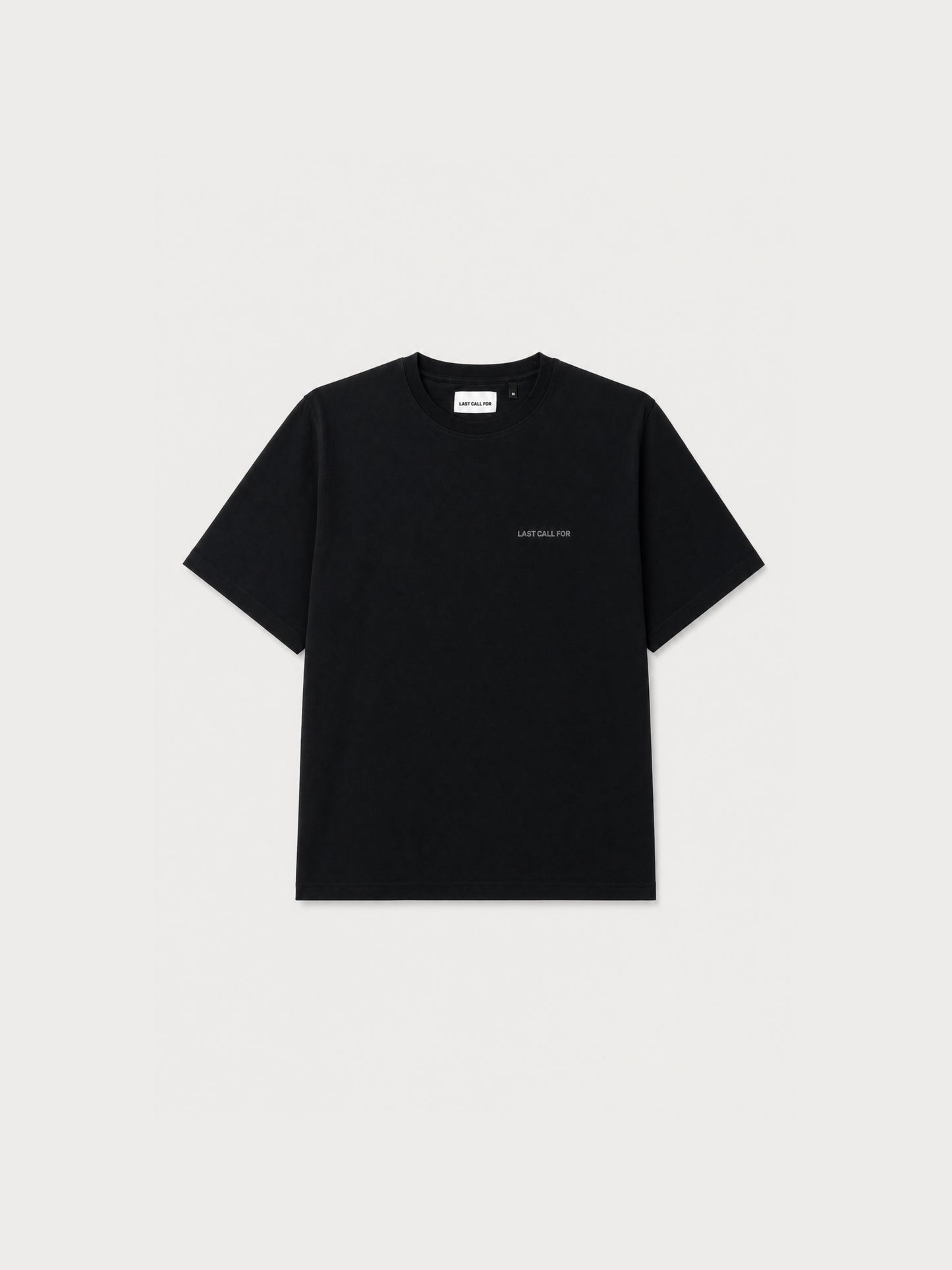 Cotton T-shirt "Last Call For" Black