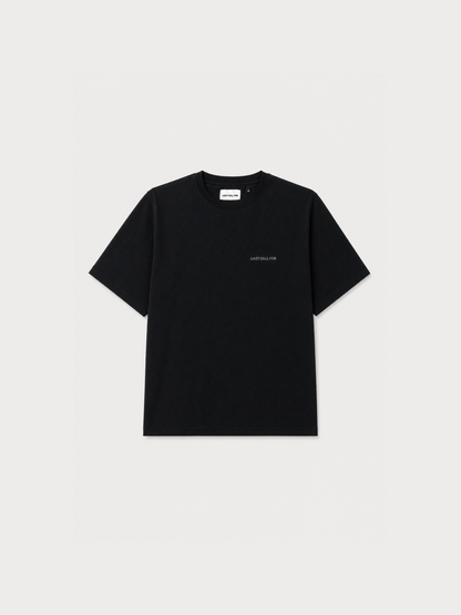 Cotton T-shirt "Last Call For" Black