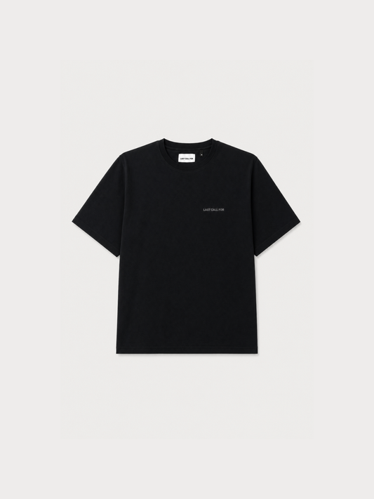 Tee-shirt en Coton "Last Call For" Black