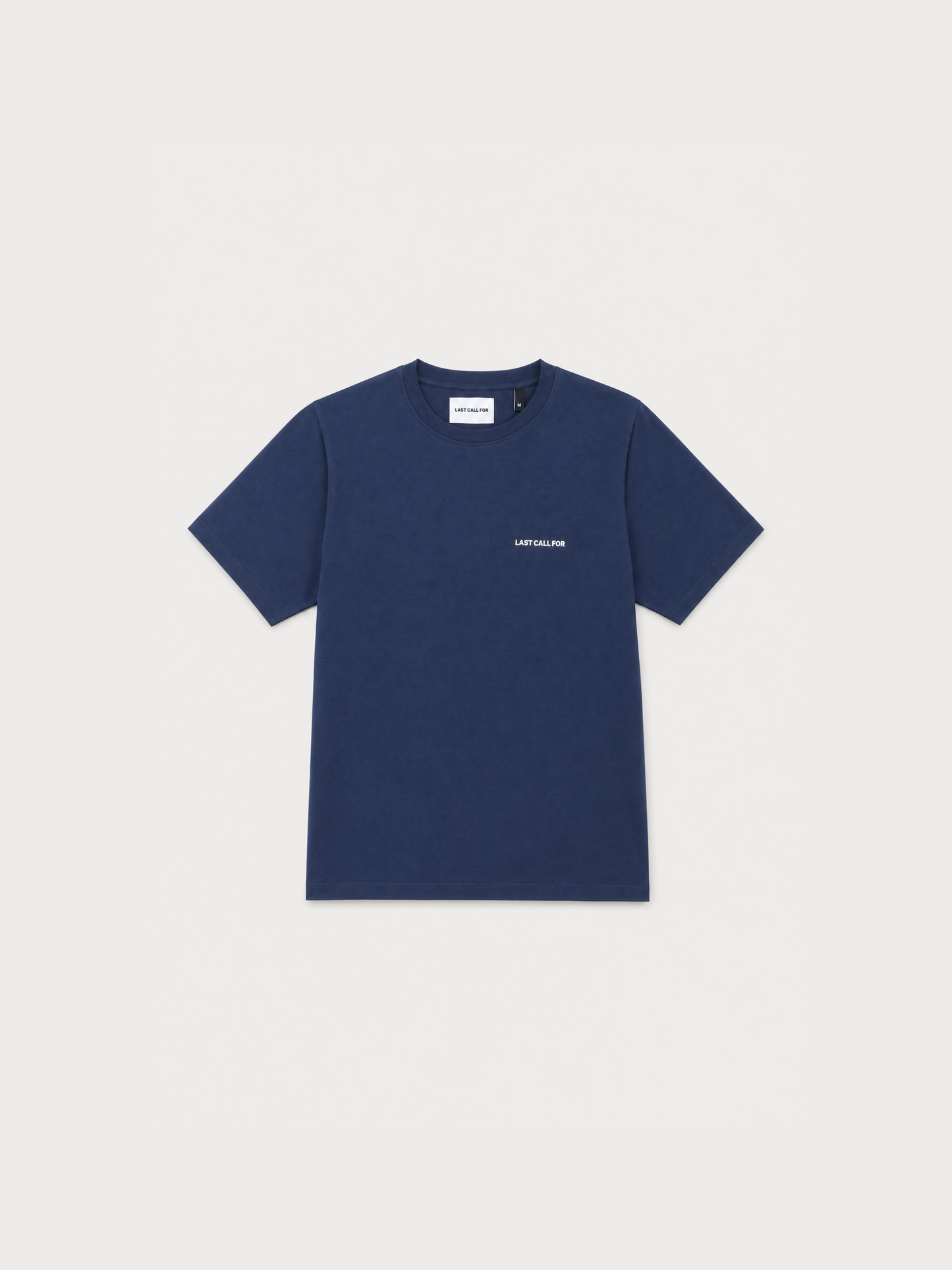 Cotton T-shirt "Last Call For" Navy