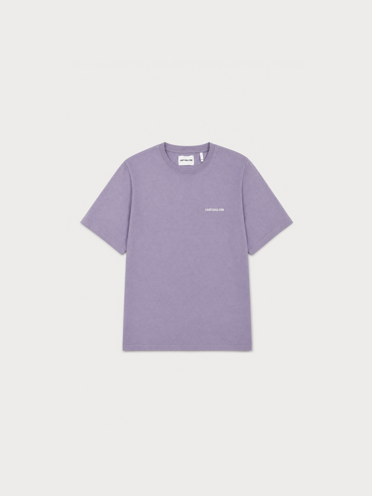 Tee-shirt en Coton "Last Call For" Lavender
