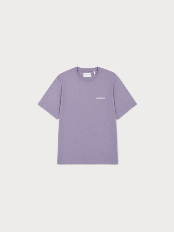 Cotton T-shirt "Last Call For" Lavender