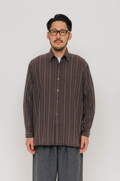 Chemise Surabaya — Black Stripe par Last Call For — photo portée 02