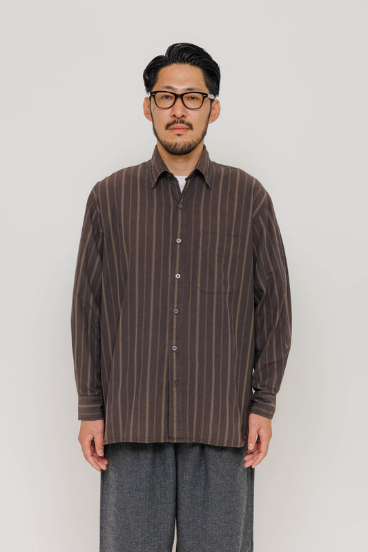 Chemise Surabaya — Black Stripe par Last Call For — photo portée 02