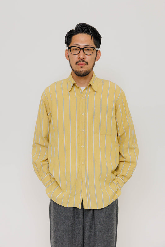 Chemise Surabaya — Yellow Stripe par Last Call For — photo portée 02