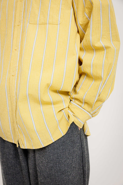 Chemise Surabaya — Yellow Stripe par Last Call For — photo portée 07