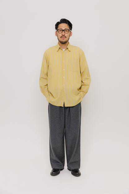 Chemise Surabaya — Yellow Stripe par Last Call For — photo portée 09
