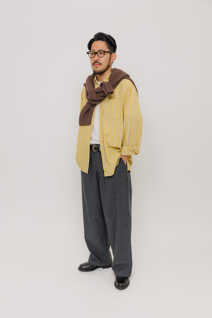 Chemise Surabaya — Yellow Stripe par Last Call For — photo portée 12