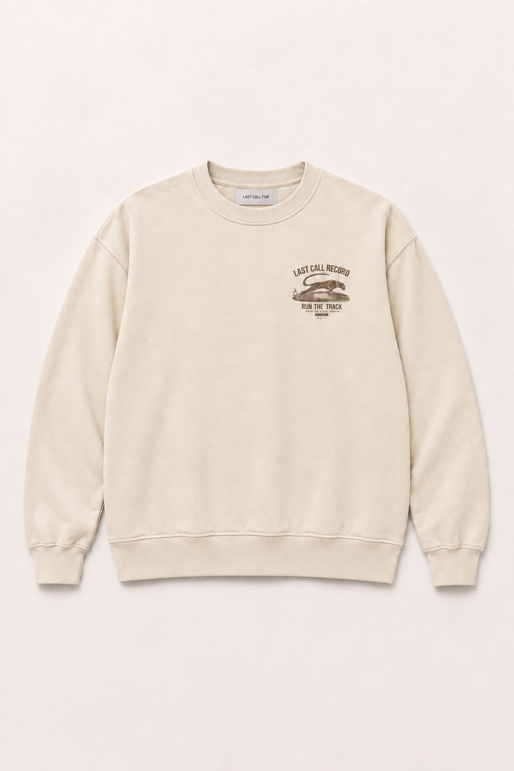 Crewneck Last Call Record — Hijau Army par Last Call For — packshot 01
