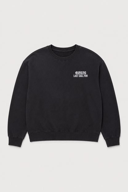 Crewneck Running Club Tokyo — Black par Last Call For — packshot 01