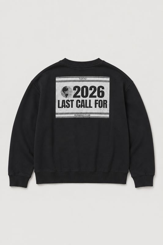 Crewneck Running Club Tokyo — Black par Last Call For — packshot 09