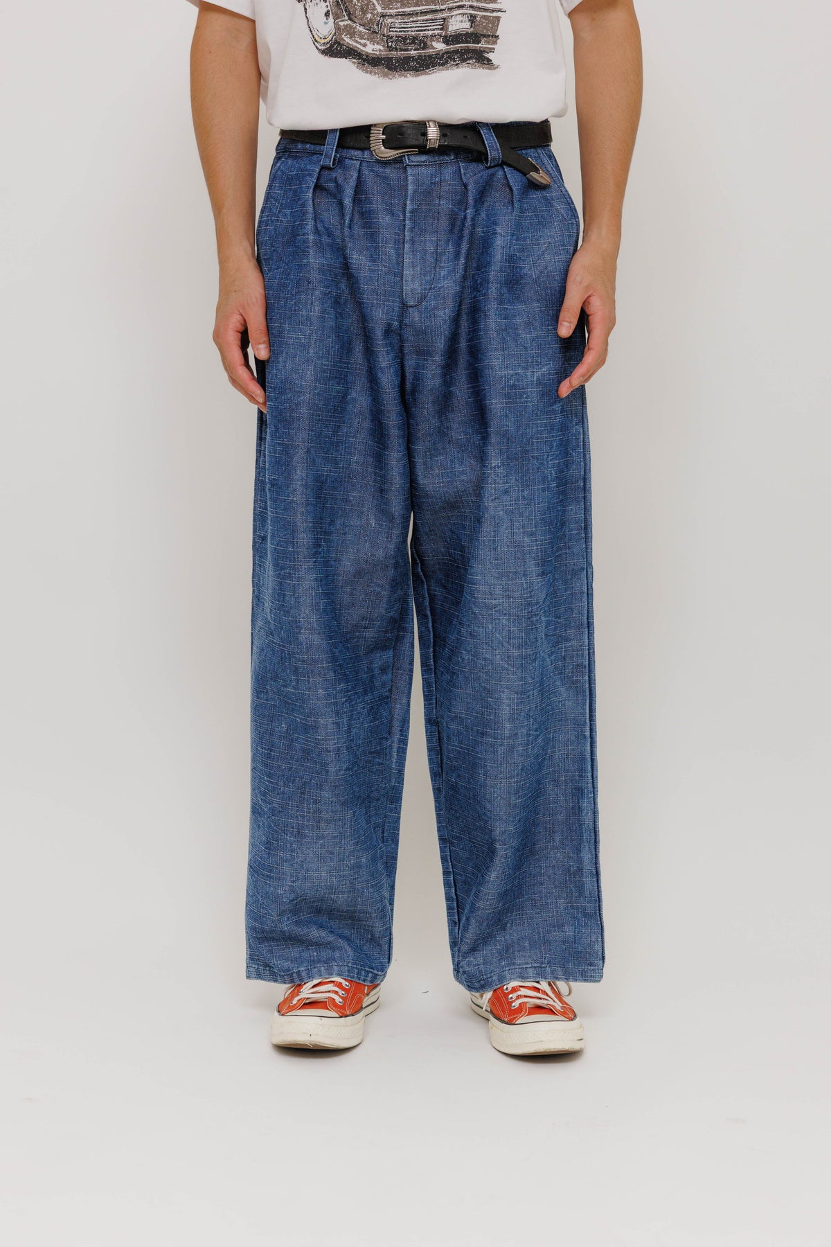 Pantalon Deiba — Denim par Last Call For — photo portée 02