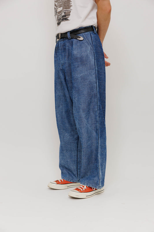 Pantalon Deiba — Denim par Last Call For — photo portée 03