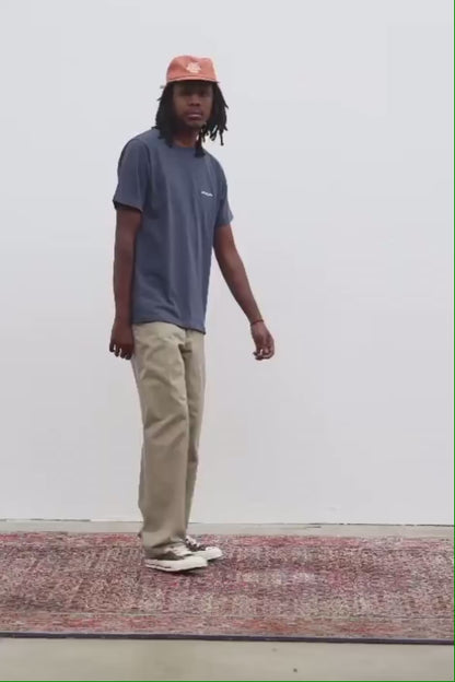 Cotton T-shirt "Last Call For" Navy