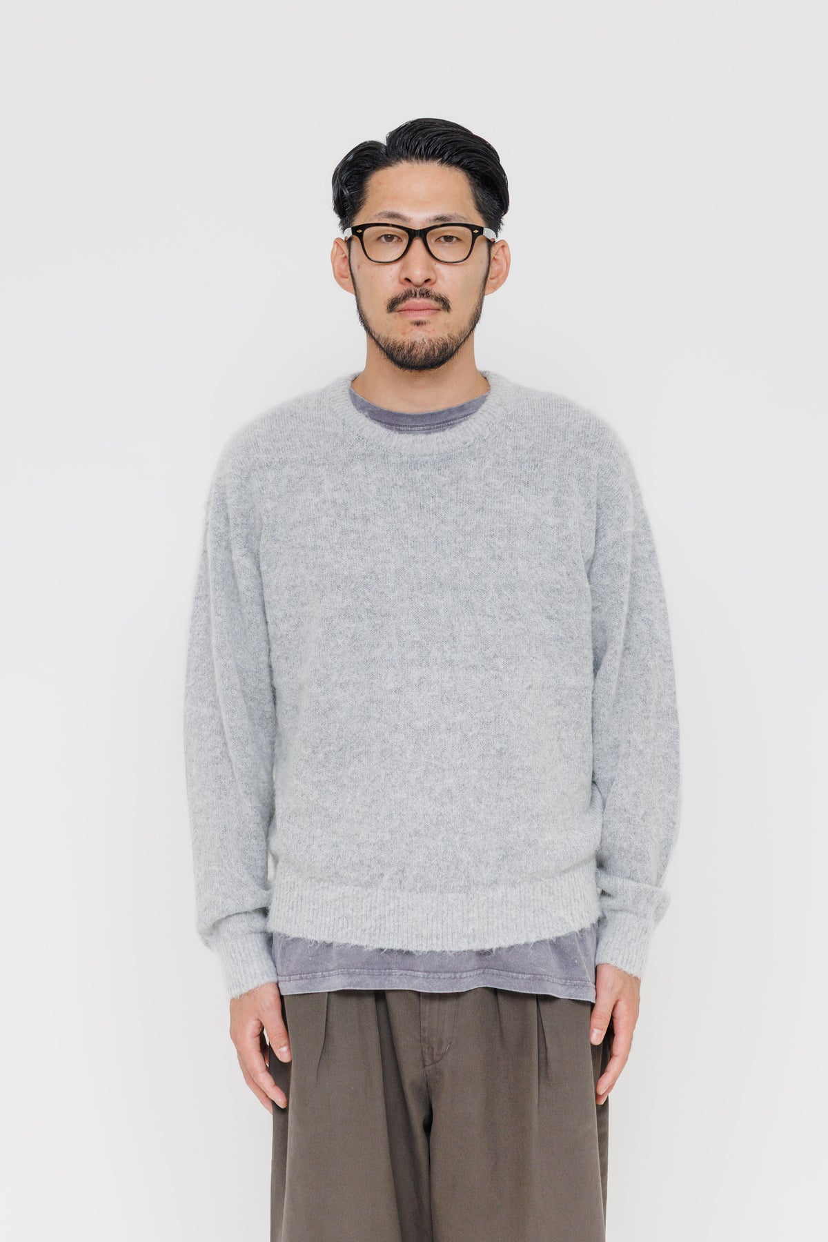 Pull Meribel — Grey 27 / White 25 par Last Call For — photo portée 03