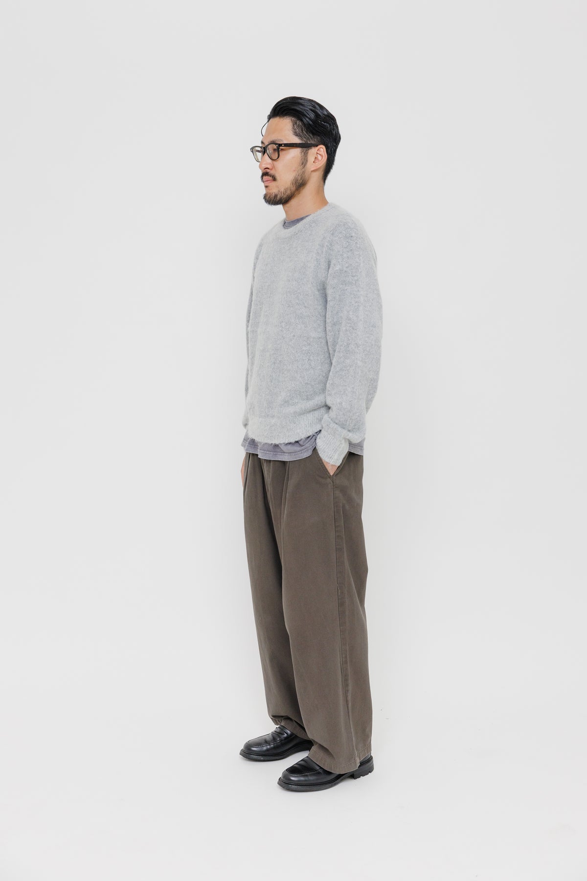 Pull Meribel — Grey 27 / White 25 par Last Call For — photo portée 05