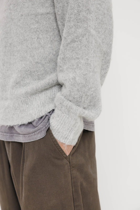 Pull Meribel — Grey 27 / White 25 par Last Call For — photo portée 06
