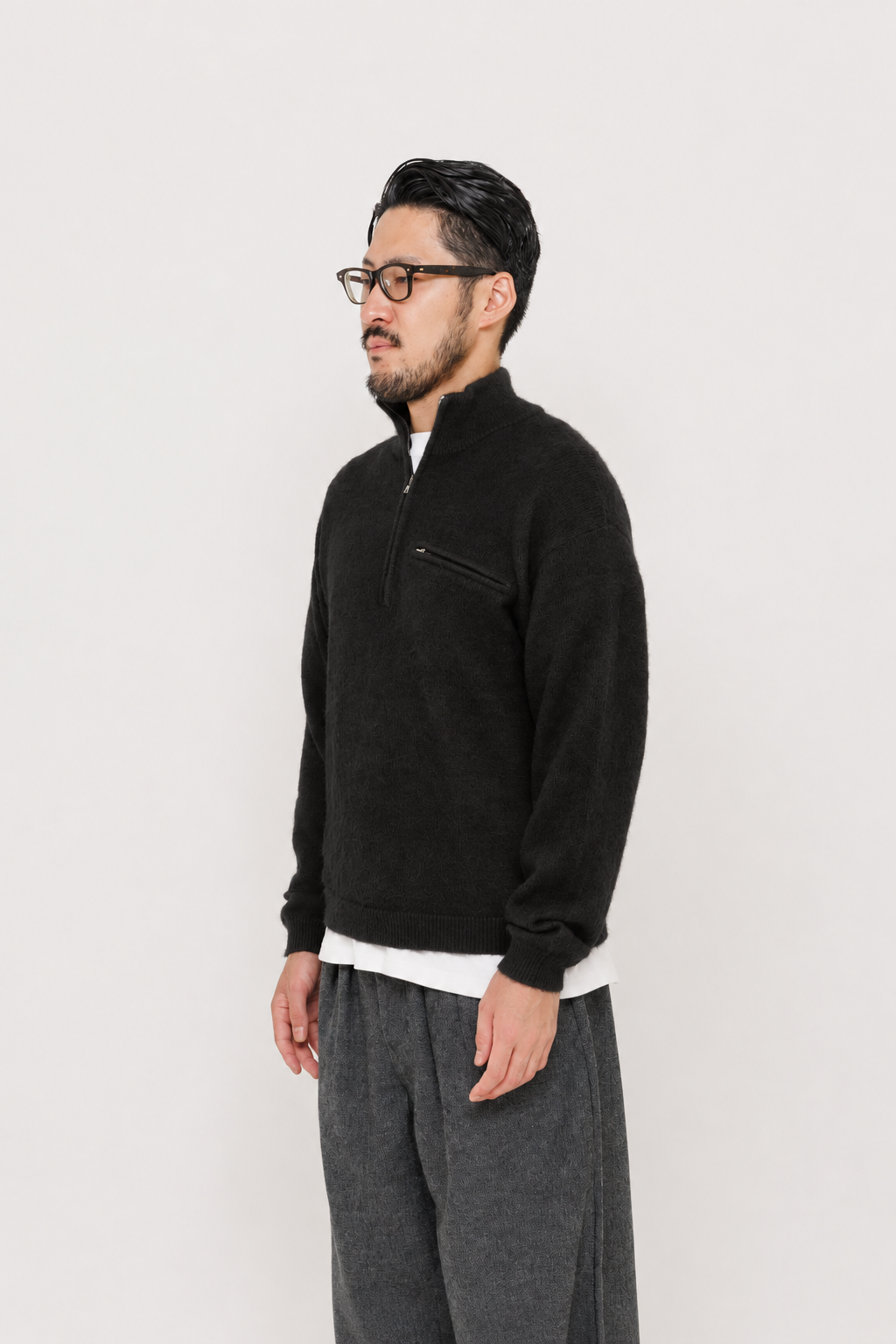 Pull Zip Trucker — Black par Last Call For — packshot 08