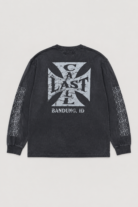 Tee-shirt Cross ML — Black par Last Call For — packshot 01
