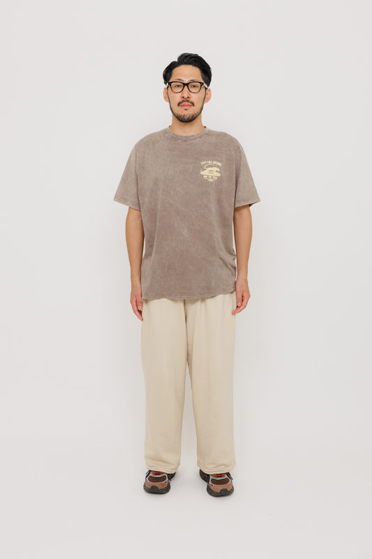 Tee-shirt Last Call Record — Oldgrey / Vaporous Grey par Last Call For — photo portée 02