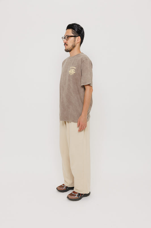 Tee-shirt Last Call Record — Oldgrey / Vaporous Grey par Last Call For — photo portée 04