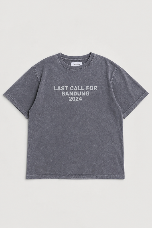 Tee-shirt Logo Bandung — Oldgrey / Vaporous Grey par Last Call For — packshot 01