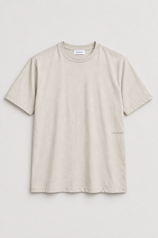 Tee-shirt Logo Box — Oldgrey / Vaporous Grey par Last Call For — packshot 01