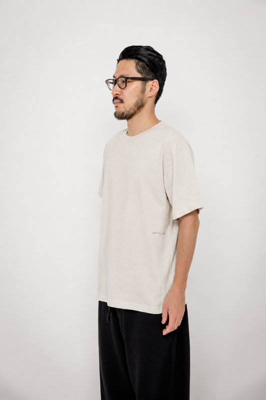 Tee-shirt Logo Box — Oldgrey / Vaporous Grey par Last Call For — packshot 04
