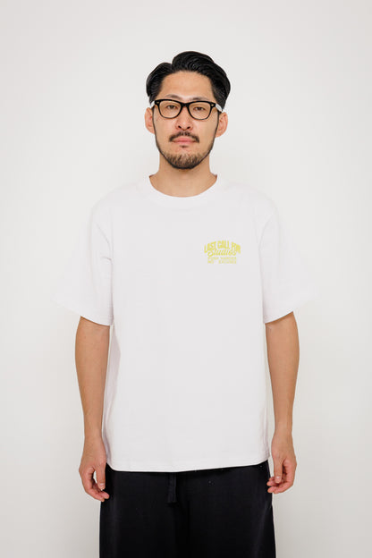 Tee-shirt No More Excuse — White / Evening Primrose par Last Call For — photo portée 03
