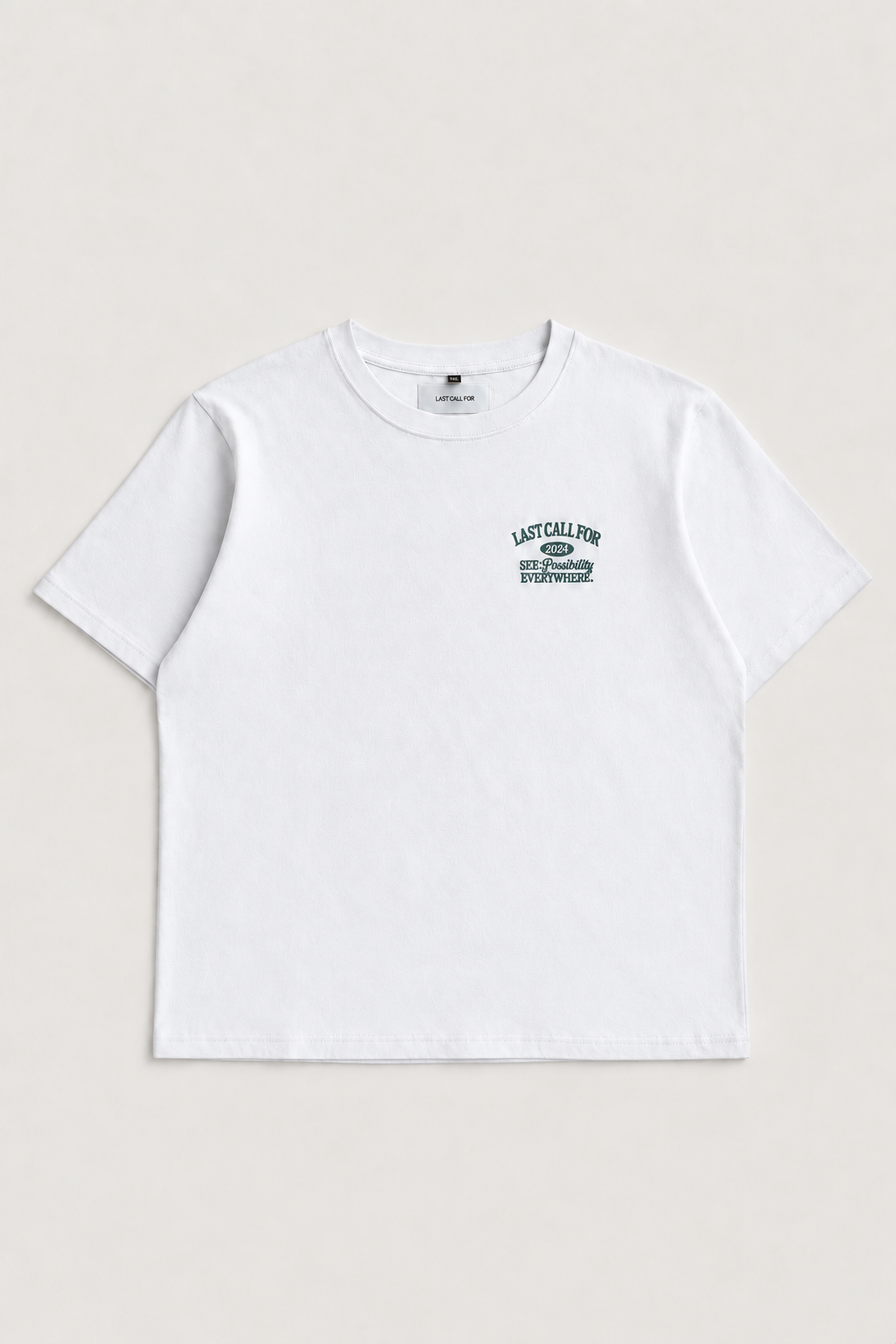 Tee-shirt No Possibilities — White / Smoke Blue par Last Call For — packshot 01
