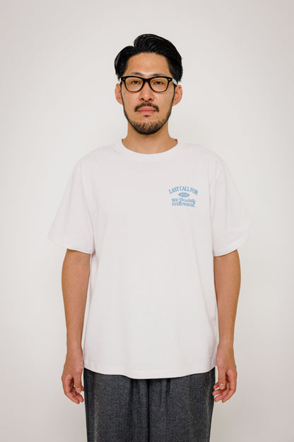 Tee-shirt No Possibilities — White / Smoke Blue par Last Call For — photo portée 02