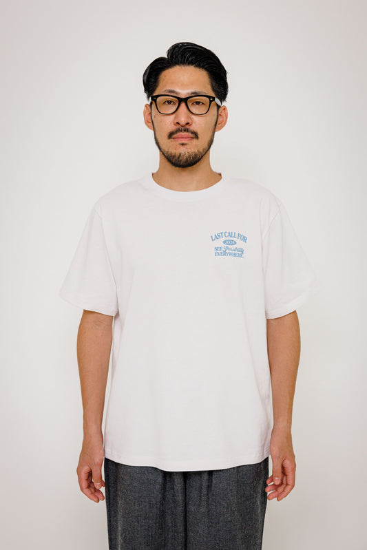 Tee-shirt No Possibilities — White / Smoke Blue par Last Call For — photo portée 02