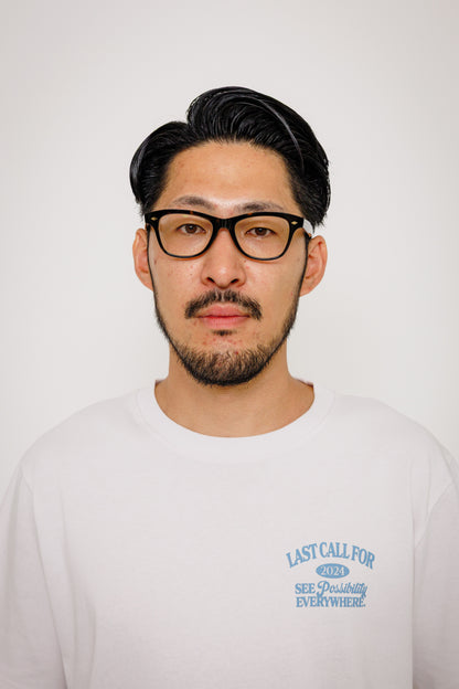 Tee-shirt No Possibilities — White / Smoke Blue par Last Call For — photo portée 05