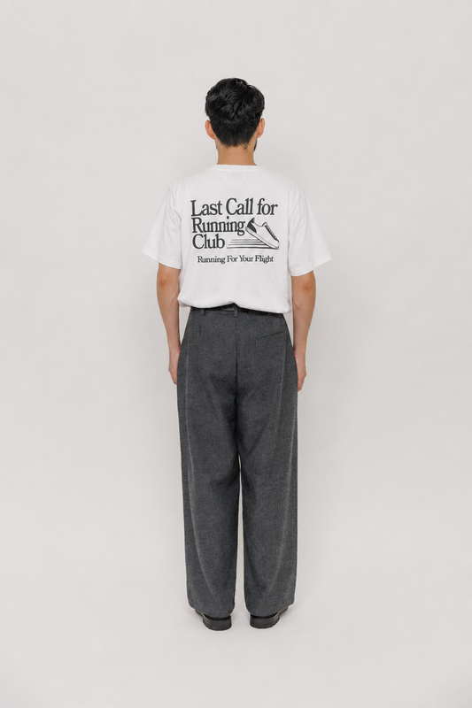 TEE SHIRT RUNNING FOR YOUR FLIGHT MC WHITE par Last Call For — packshot 03