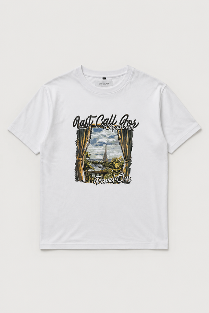 Tee-shirt Souvenir Paris — White par Last Call For — packshot 01