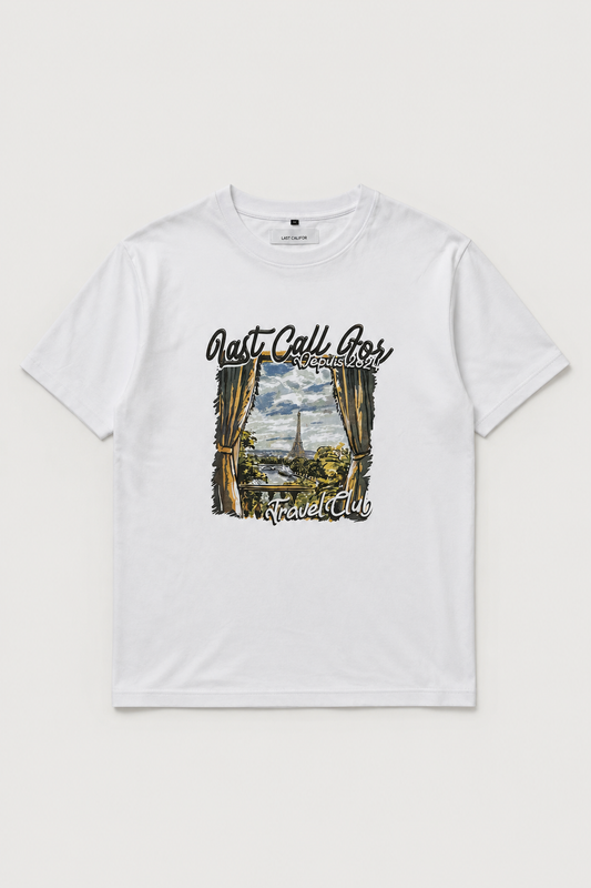 Tee-shirt Souvenir Paris — White par Last Call For — packshot 01