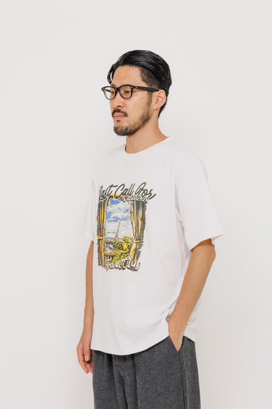 Tee-shirt Souvenir Paris — White par Last Call For — photo portée 04