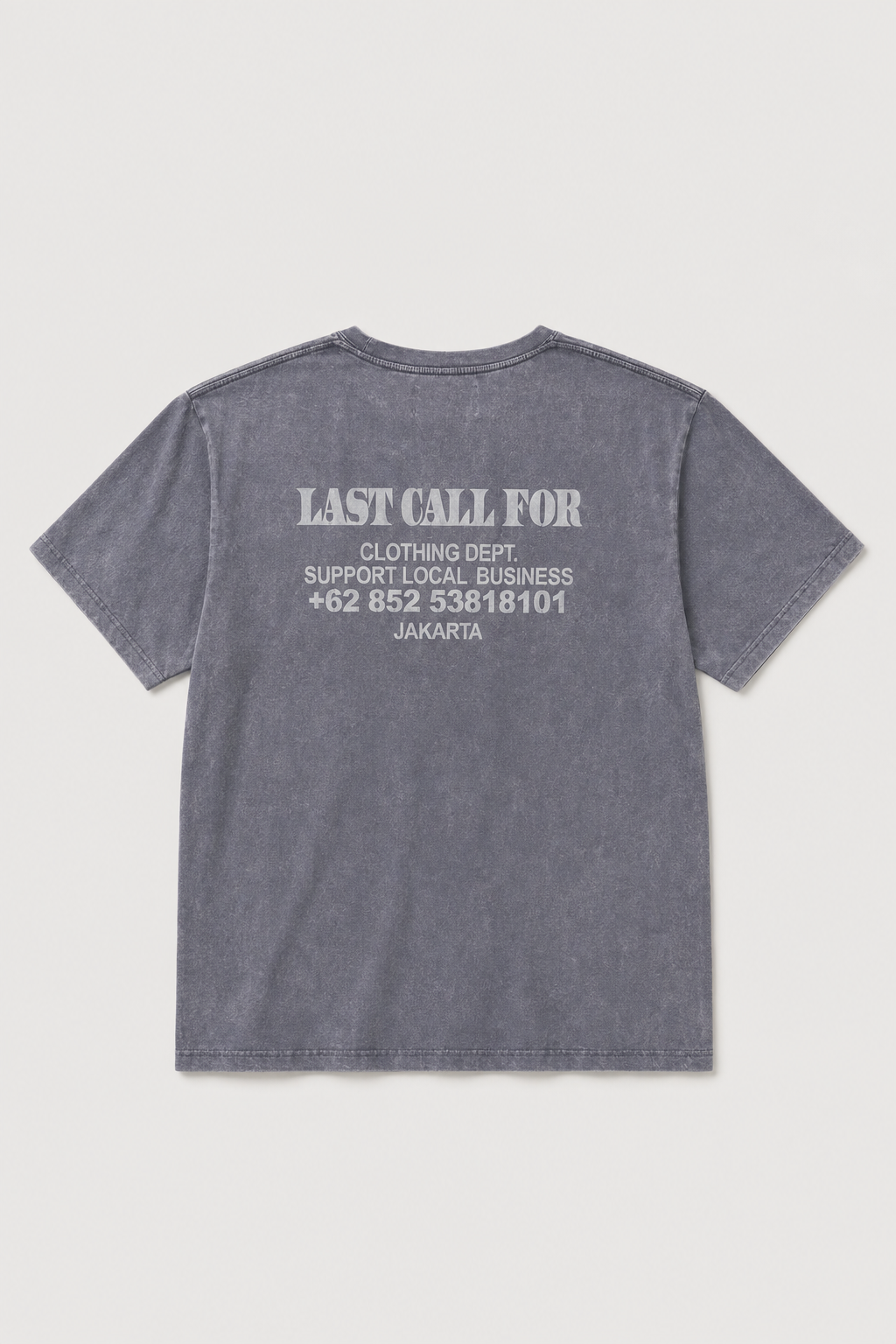 Tee-shirt Support Local Business — Grisswood par Last Call For — packshot 10