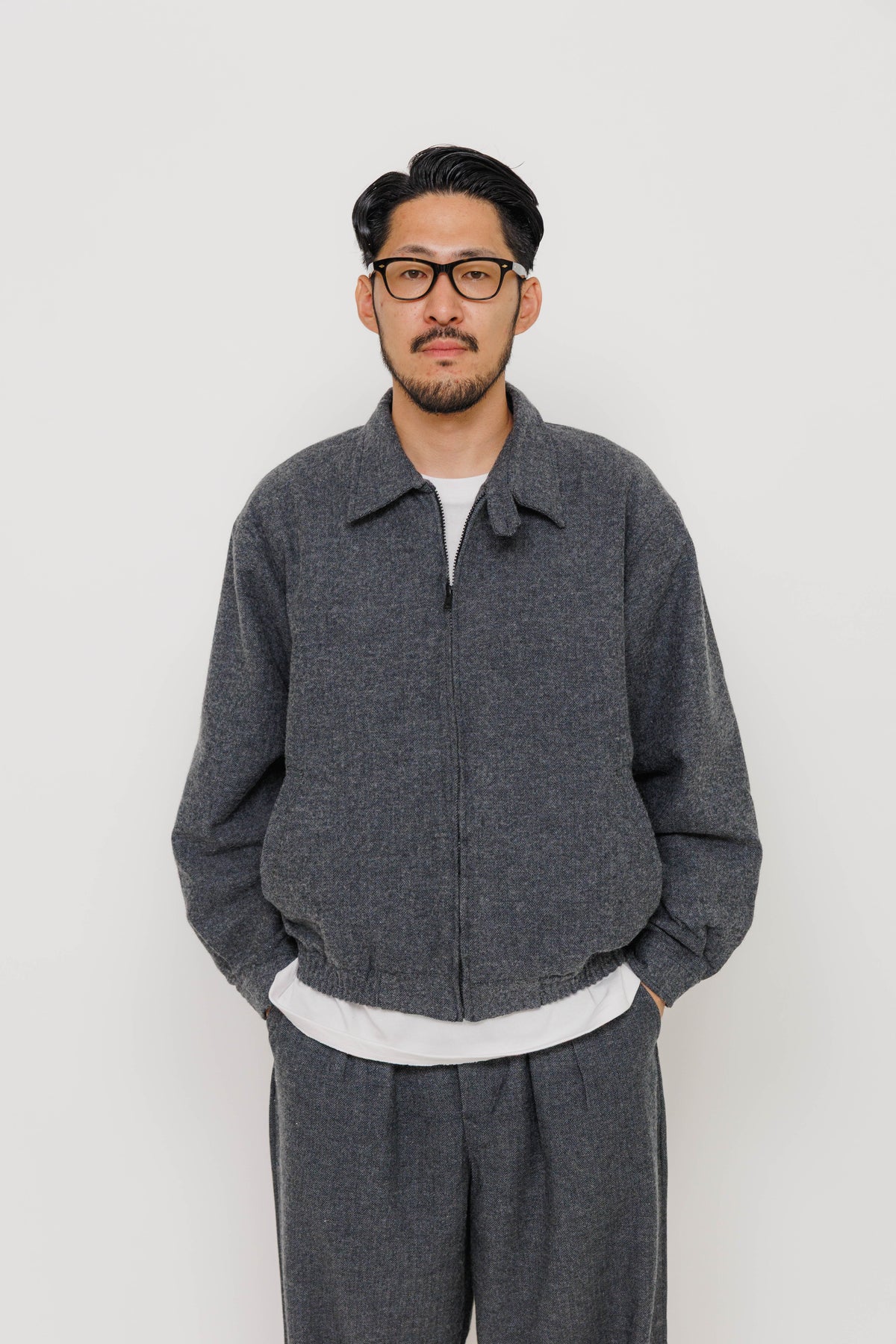 Veste Hinode — Grey par Last Call For — photo portée 11